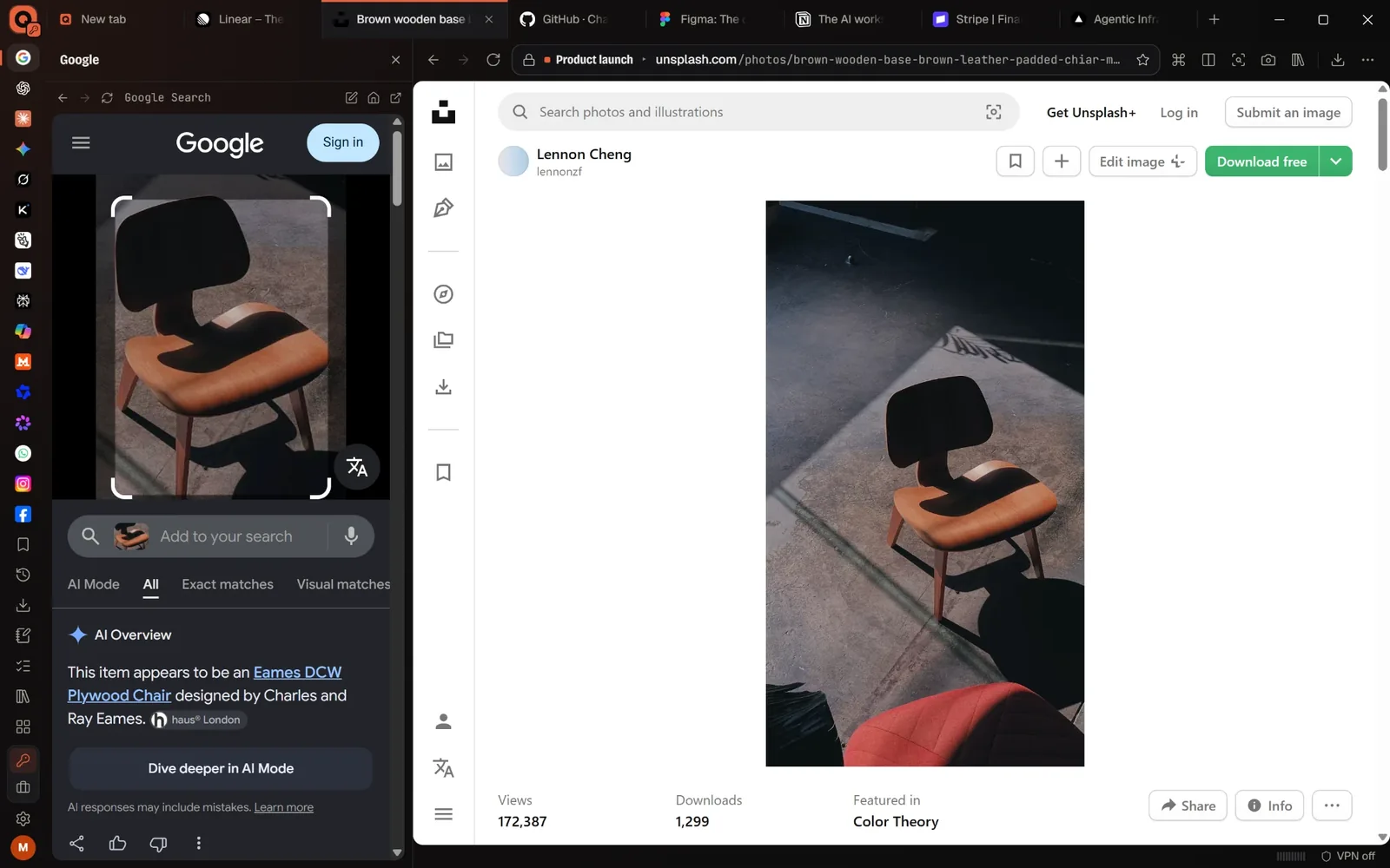 The answer in the sidebar
